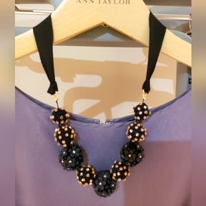 Ann Taylor navy necklace